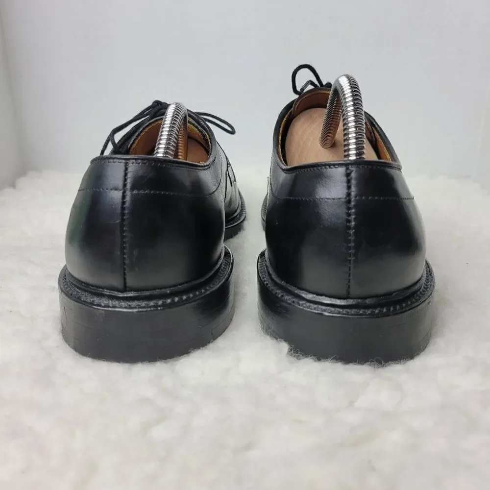 Allen Edmonds Hillcrest Shoes Men's Size 10 Black Leather Bicycle Toe Oxford